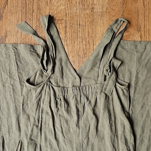 Topshop Buttoned Green Tank Top Size 8 - Picture 6 of 9